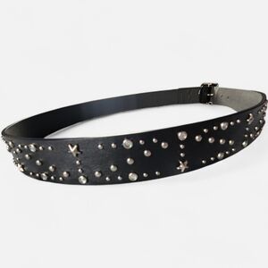 Studded Black Belt
